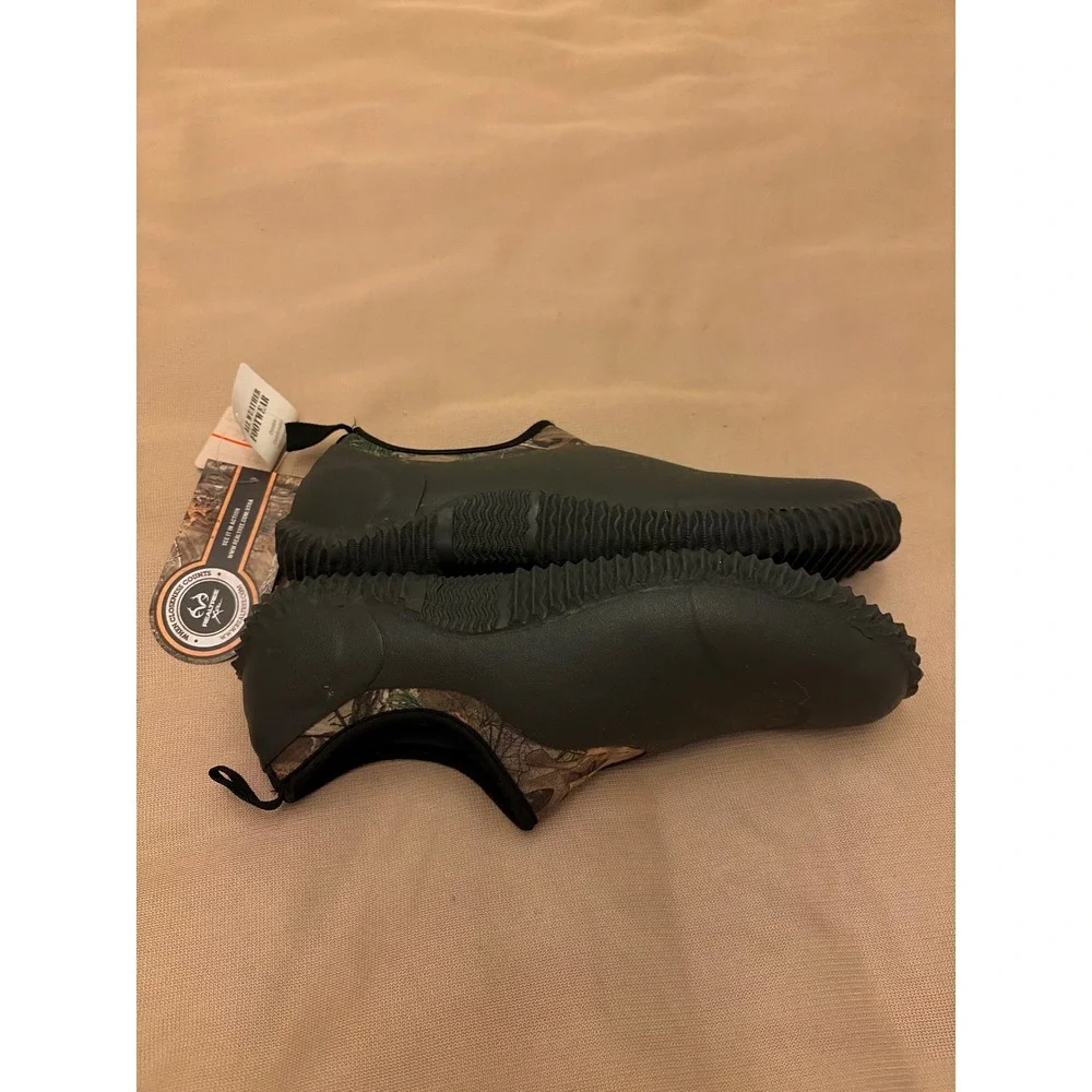 Habit Mens Realtree Xtra Camo All Weather Waterproof Slip On Black Sz 11 New